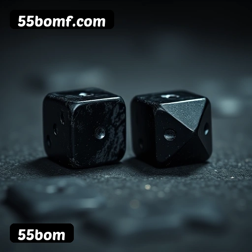 App 55bom para iOS e Android — interface mobile, login biométrico e PIX integrado